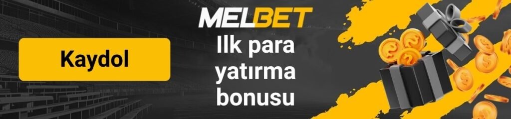 MelBet ilk para yatırma bonusu sayfa logosu