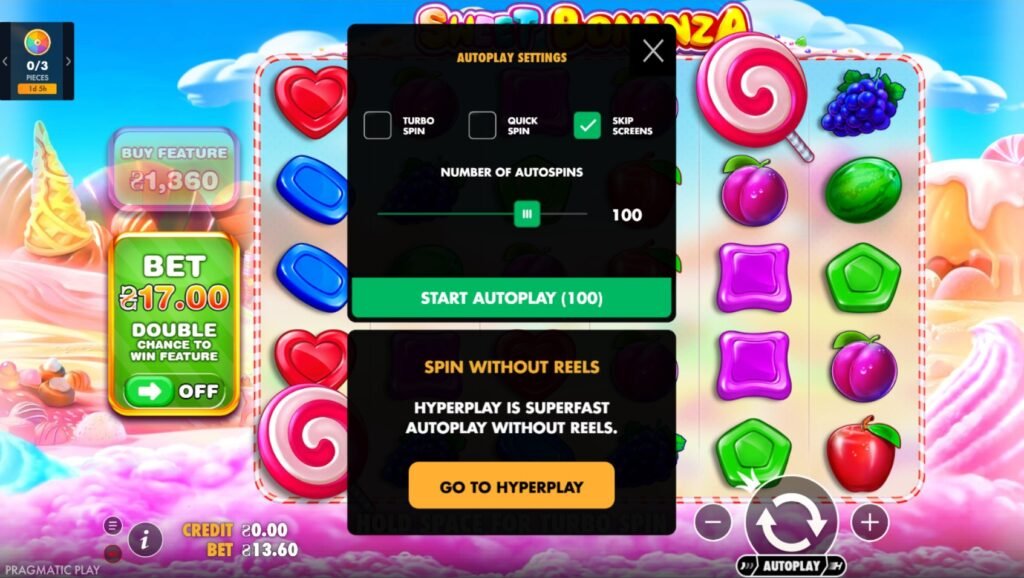 Sweet Bonanza Autoplay feature